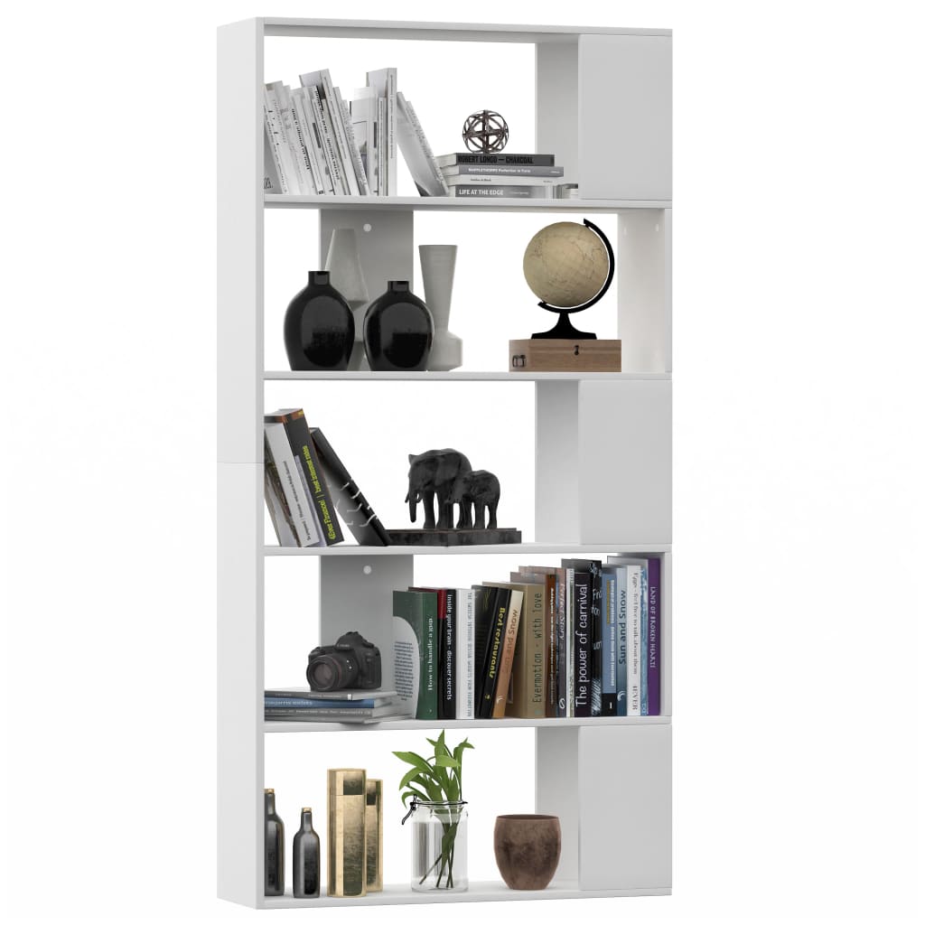 Vidaxl boekenkast kamerscherm 80x24x159 cm bewerkt hout wit