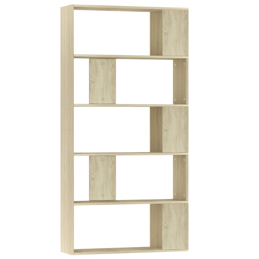 Vidaxl boekenkast kamerscherm 80x24x159 cm bewerkt hout sonoma eiken