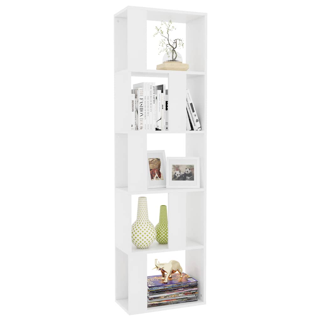 Vidaxl boekenkast kamerscherm 45x24x159 cm bewerkt hout wit