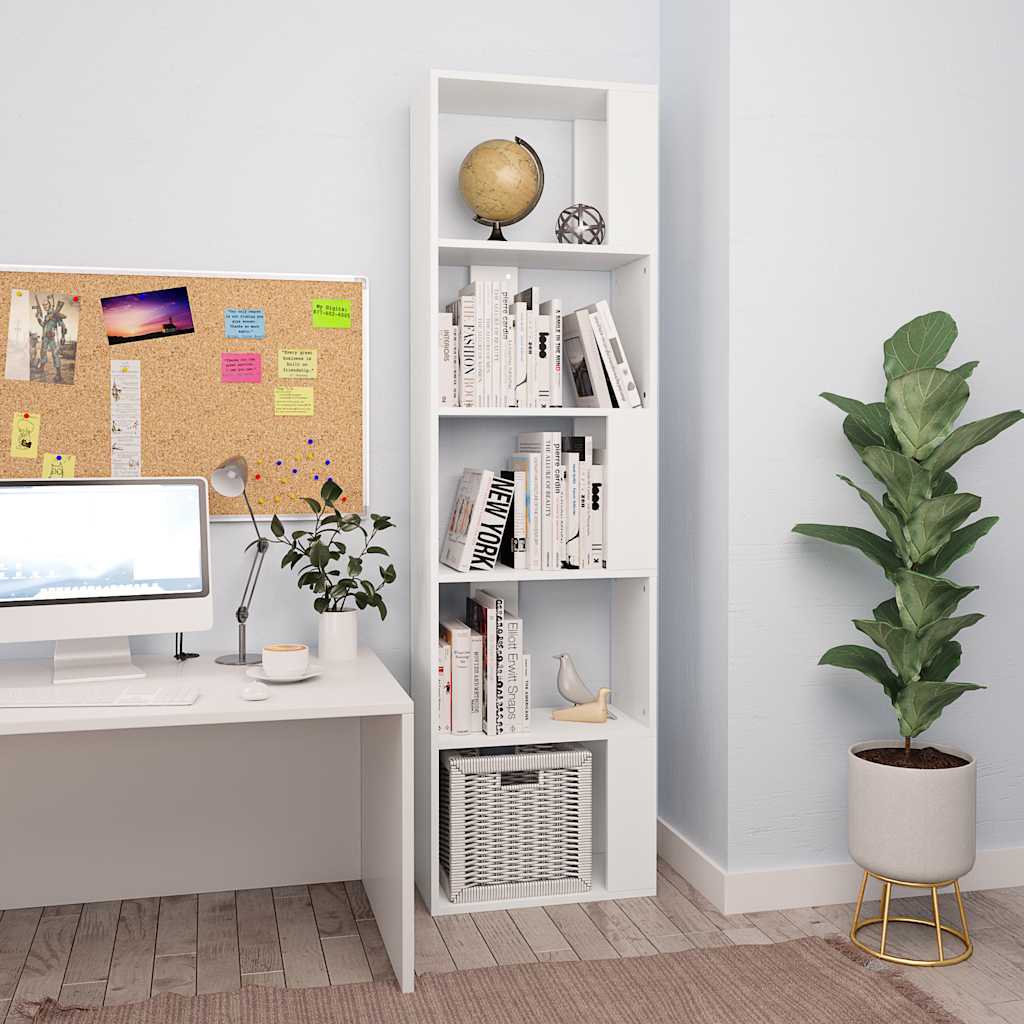 Vidaxl boekenkast kamerscherm 45x24x159 cm bewerkt hout wit