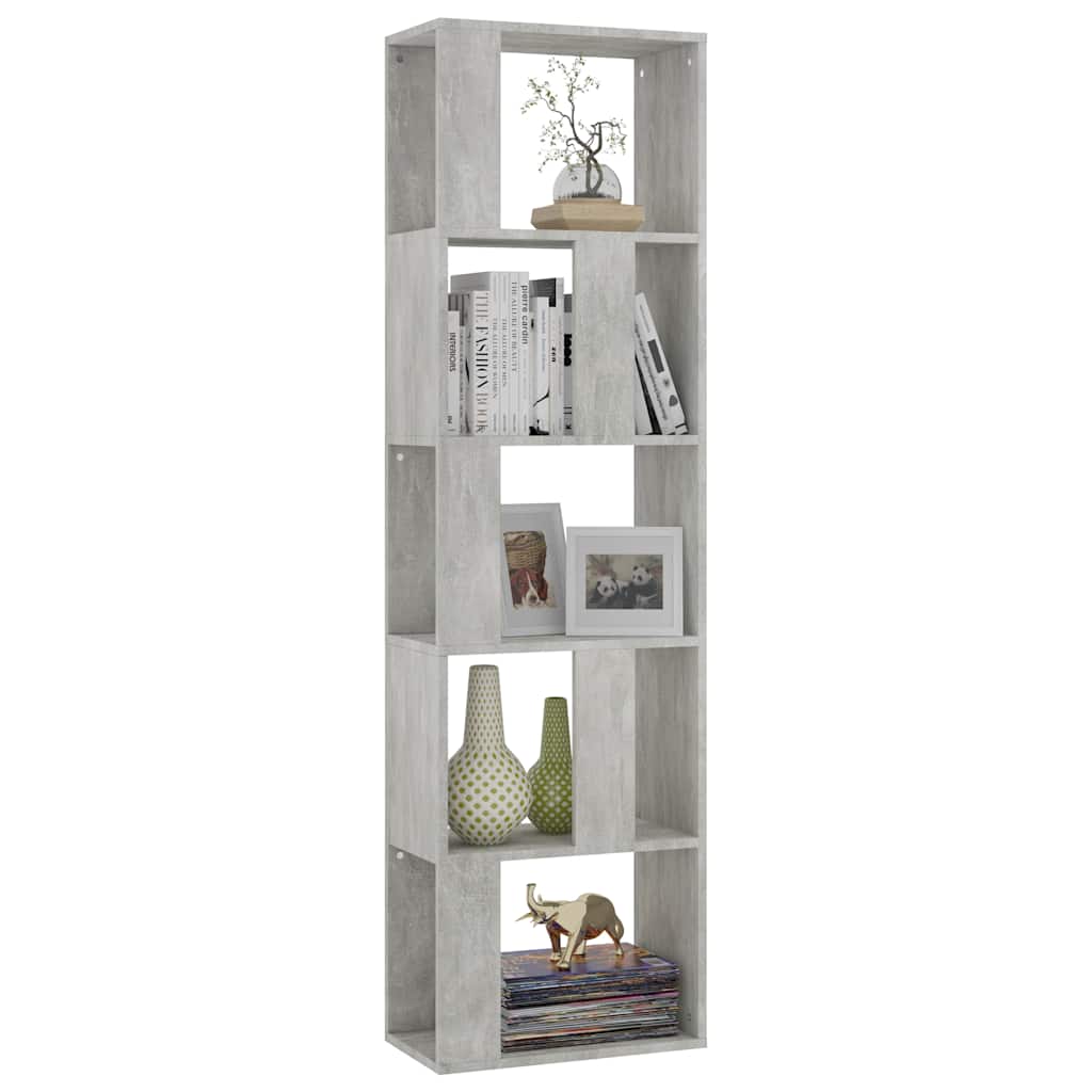 Vidaxl boekenkast kamerscherm 45x24x159 cm bewerkt hout betongrijs