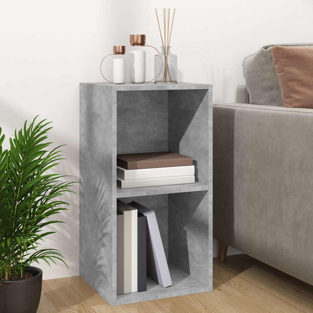 Vidaxl opbergbox voor lp's 71x34x36 cm bewerkt hout betongrijs