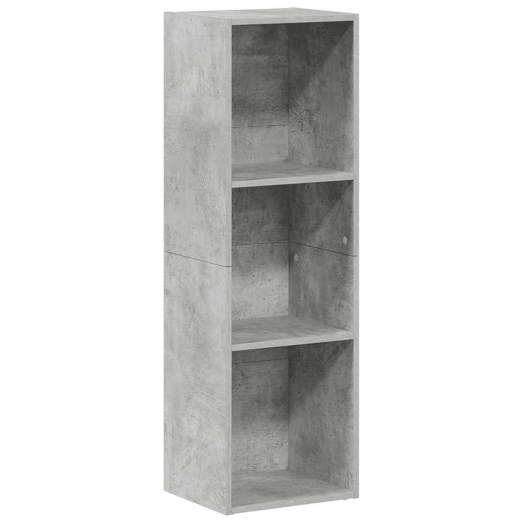 Vidaxl boekenkast tv-meubel 36x30x114 cm bewerkt hout betongrijs