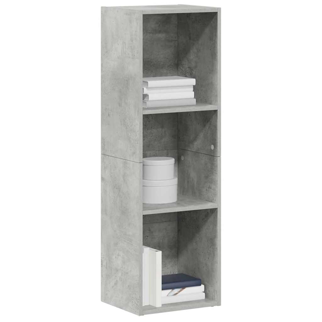 Vidaxl boekenkast tv-meubel 36x30x114 cm bewerkt hout betongrijs