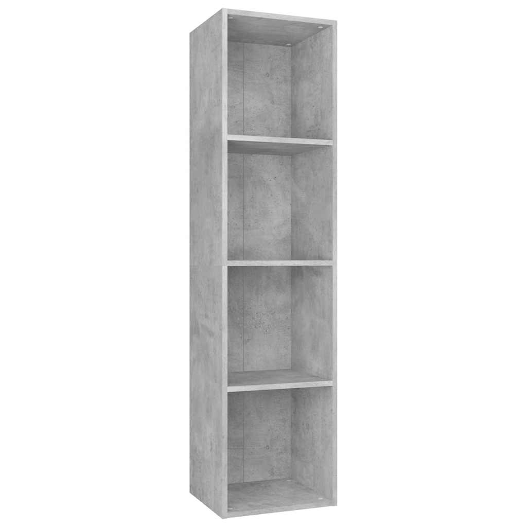 Vidaxl boekenkast tv-meubel 36x30x143 cm bewerkt hout betongrijs