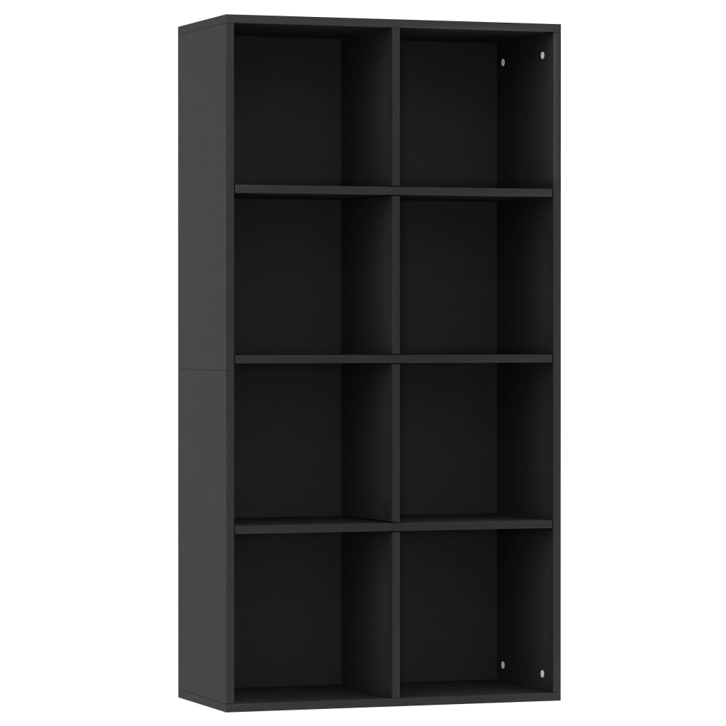 Vidaxl boekenkast dressoir 66x30x130 cm bewerkt hout zwart