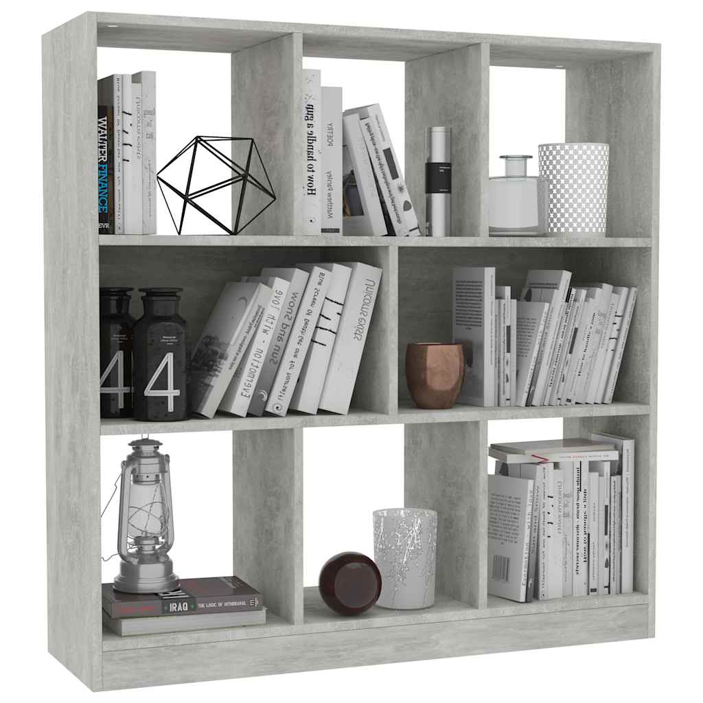 Vidaxl boekenkast 97,5x29,5x100 cm bewerkt hout betongrijs