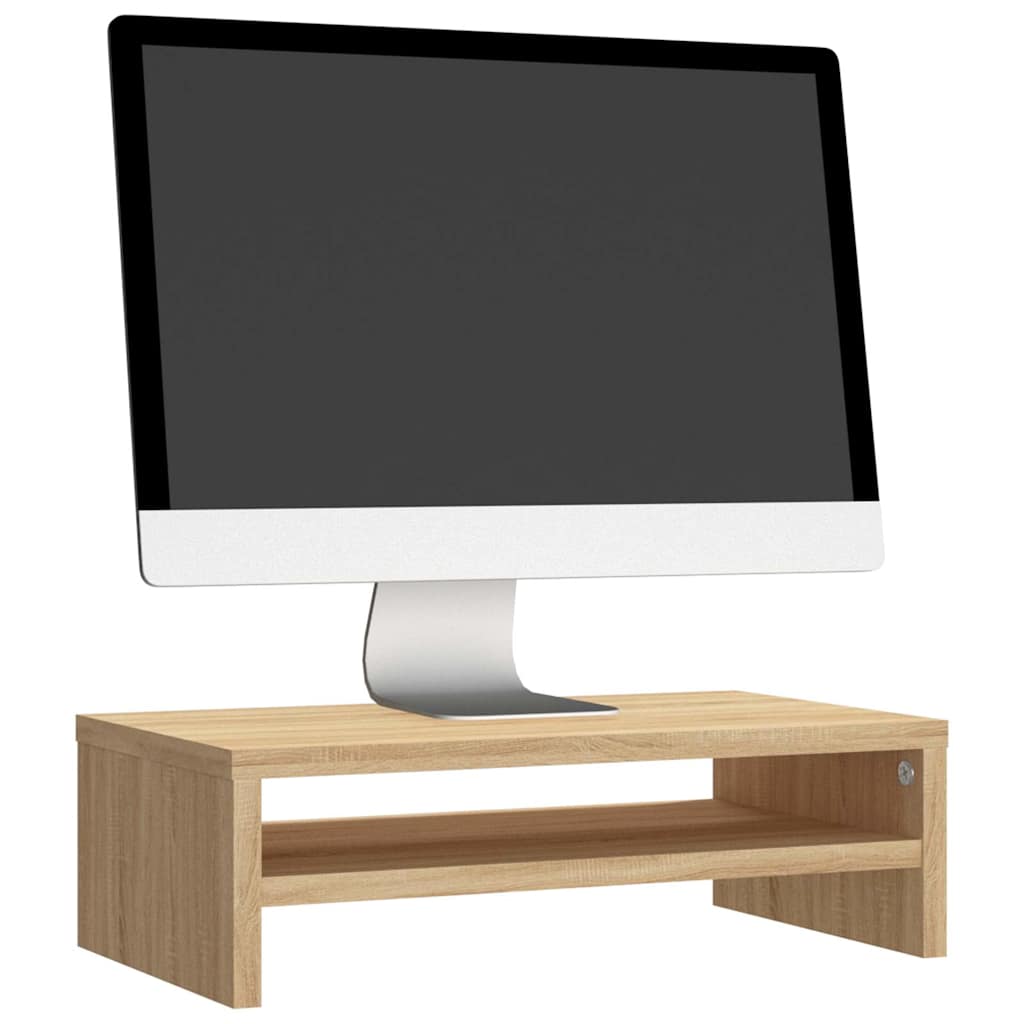 Vidaxl monitorstandaard 42x24x13 cm bewerkt hout sonoma eikenkleurig