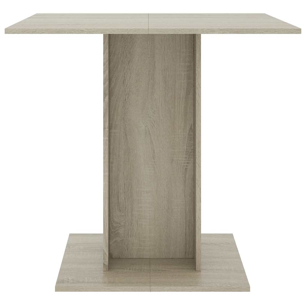 Vidaxl eettafel 80x80x75 cm spaanplaat sonoma eikenkleurig