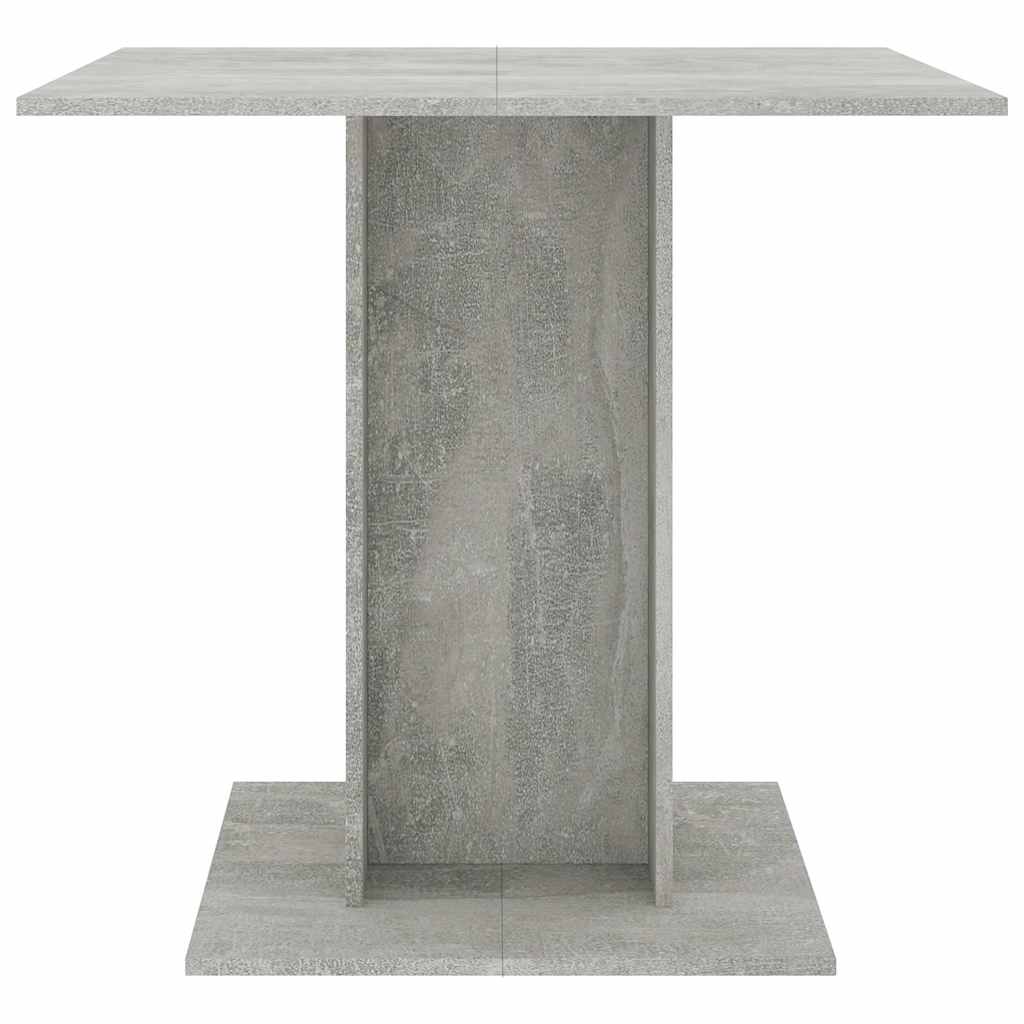 Vidaxl eettafel 80x80x75 cm bewerkt hout betongrijs