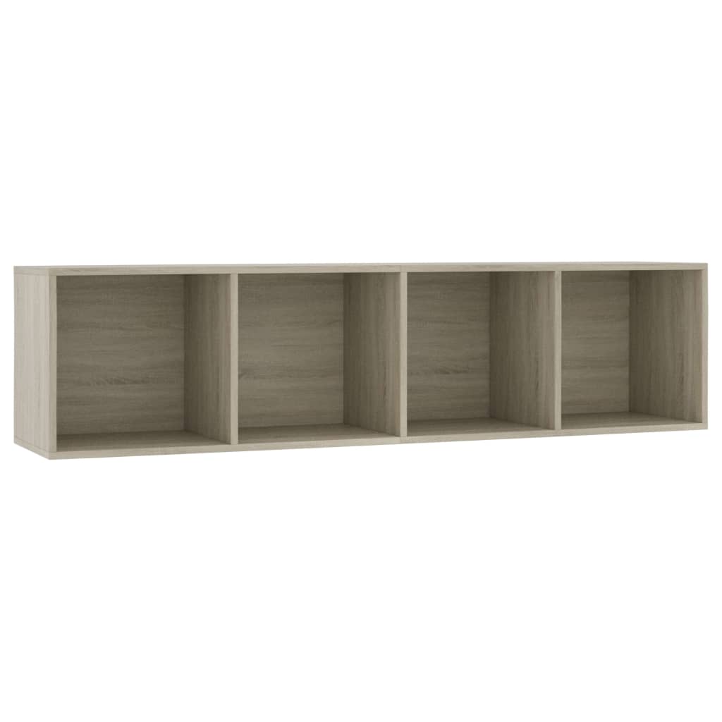 Vidaxl boekenkast tv-meubel 143x30x36 cm sonoma eikenkleurig