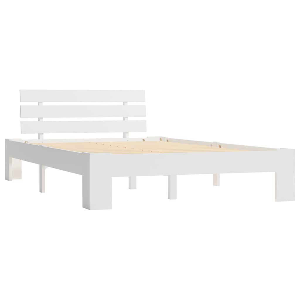 Vidaxl bedframe massief grenenhout wit 120x200 cm