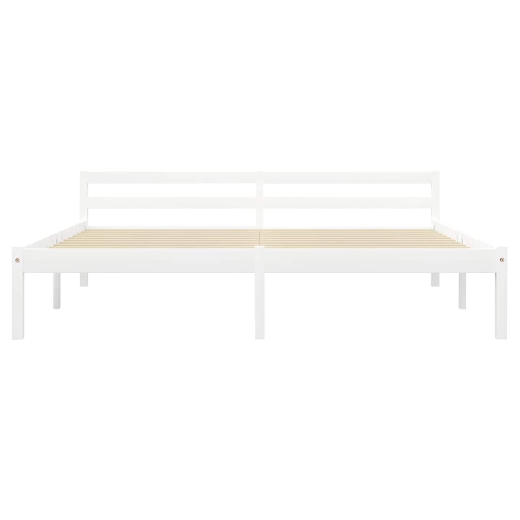 Vidaxl bedframe massief grenenhout wit 180x200 cm
