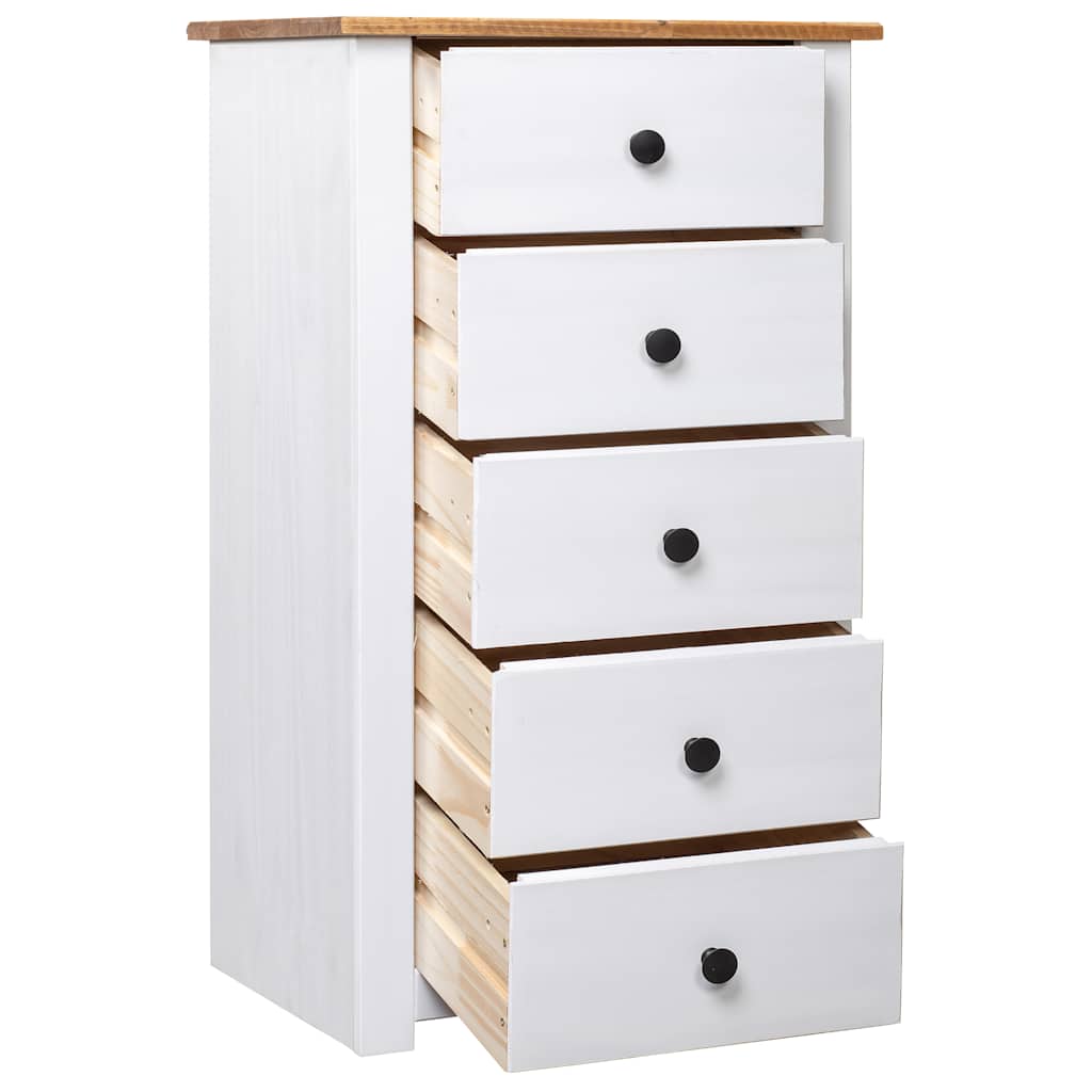 Vidaxl dressoir panama range 46x40x89 cm grenenhout wit