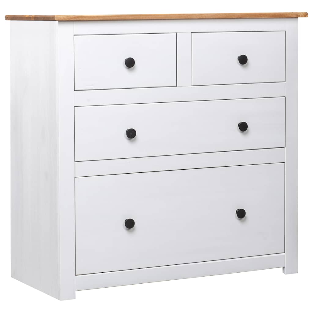 Vidaxl dressoir panama range 80x40x83 cm grenenhout wit