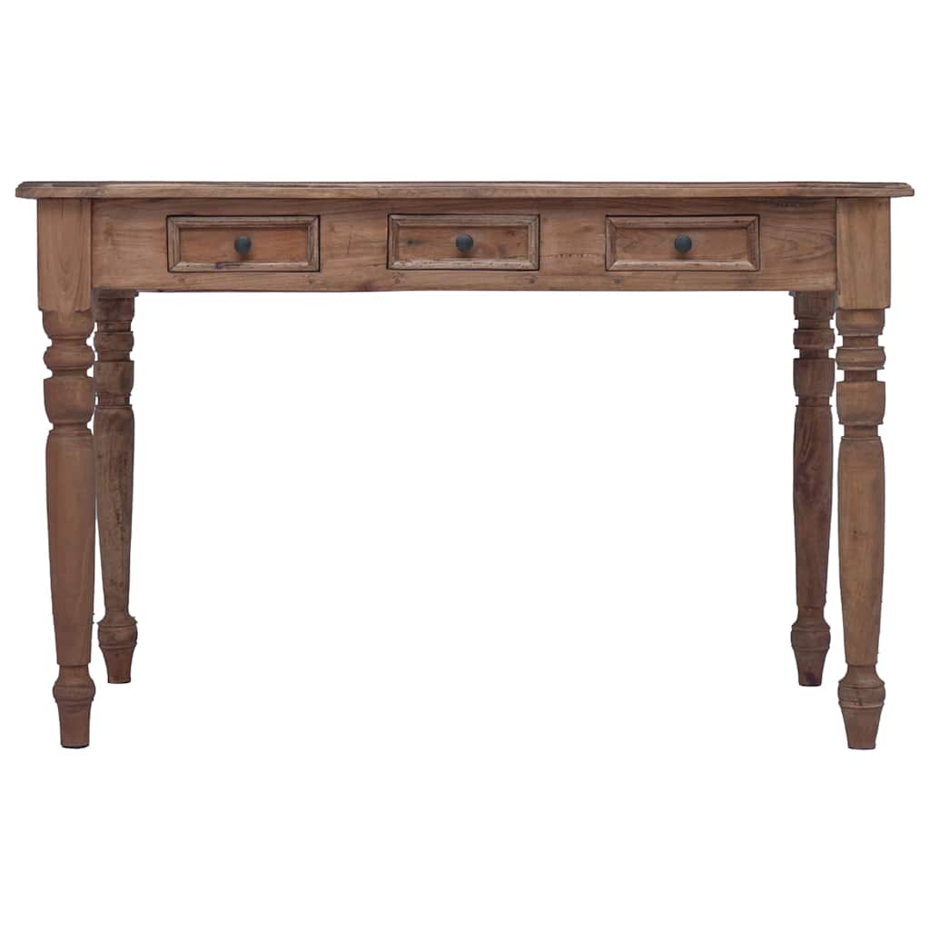 Vidaxl bureau met lades 117x57x75 cm massief mahoniehout