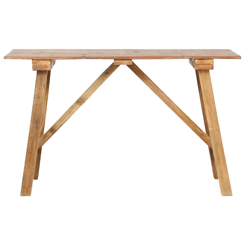 Vidaxl wandtafel 130x40x80 cm gemengd gerecycled hout