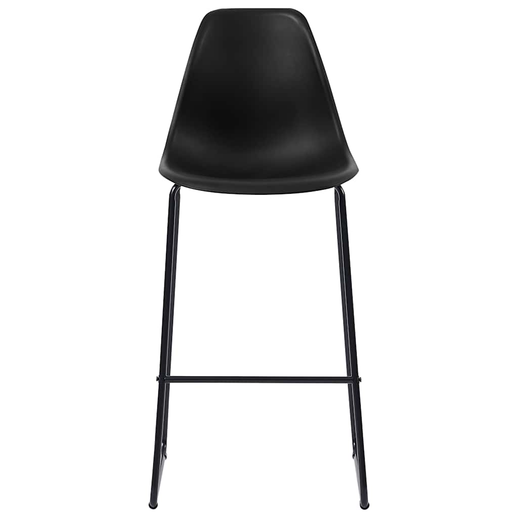 Vidaxl barstoelen 4 st kunststof zwart
