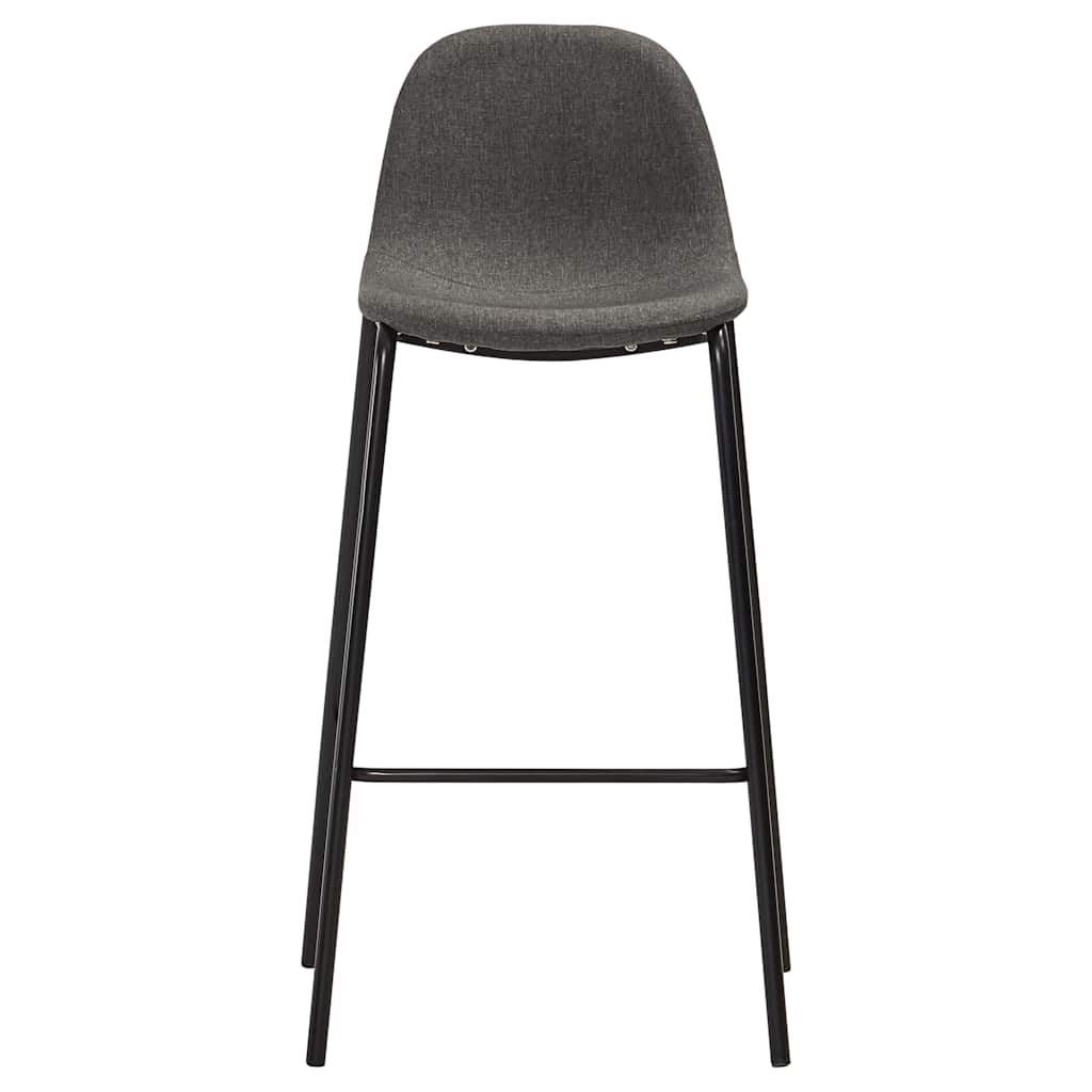 Vidaxl barstoelen 4 st stof donkergrijs