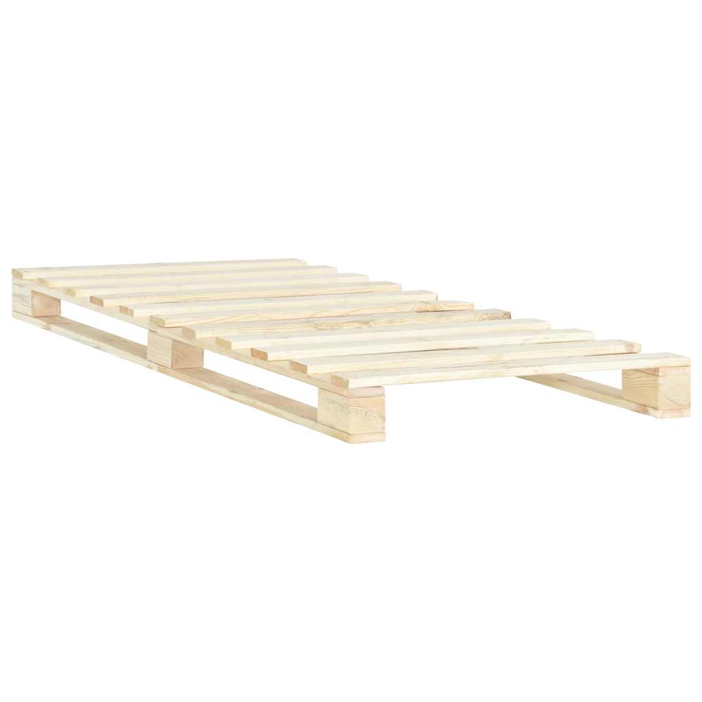Vidaxl bedframe pallet massief grenenhout 90x200 cm