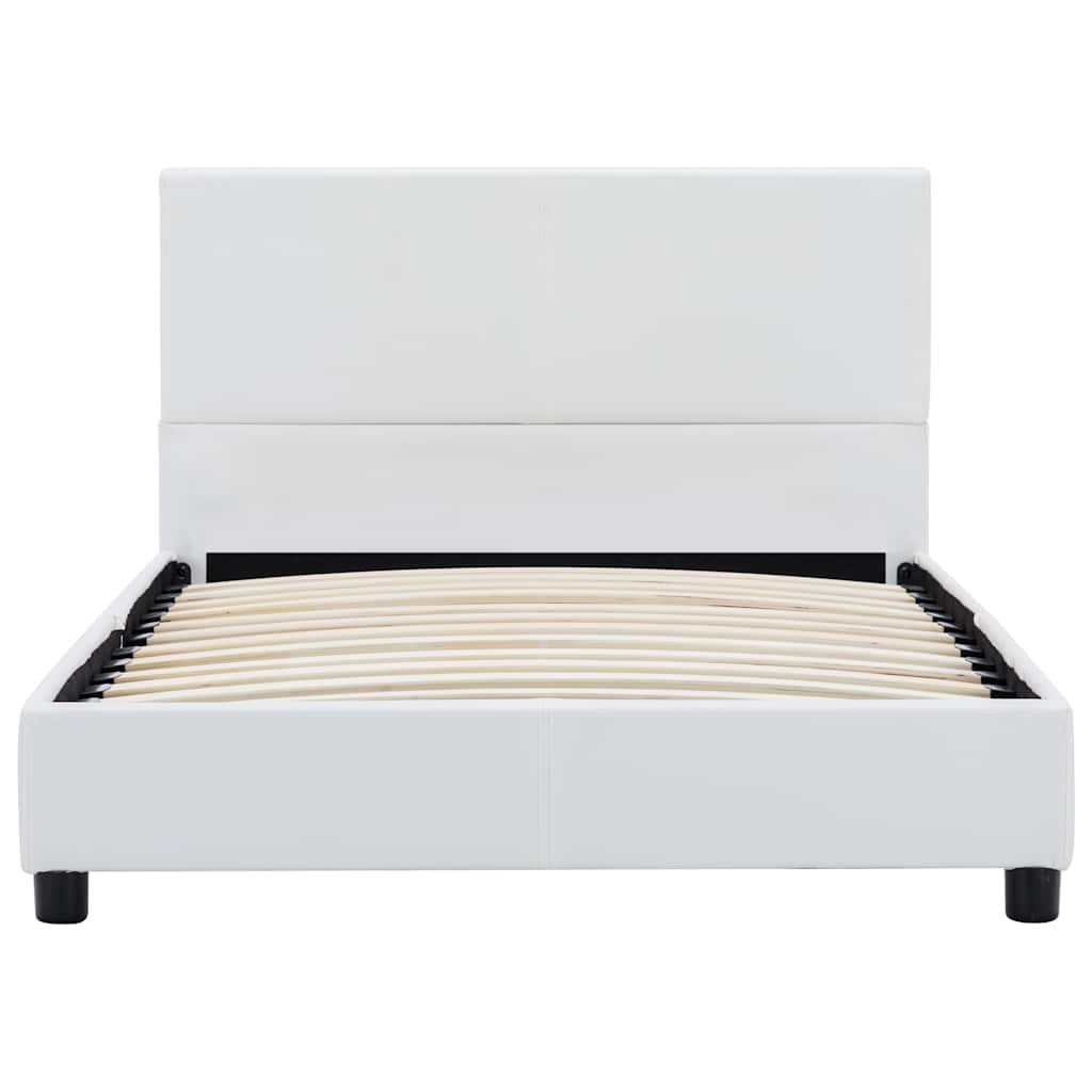 Vidaxl bedframe kunstleer wit 90x200 cm