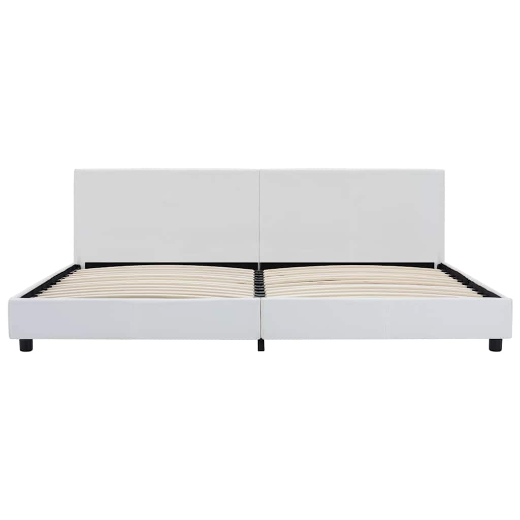 Vidaxl bedframe kunstleer wit 180x200 cm