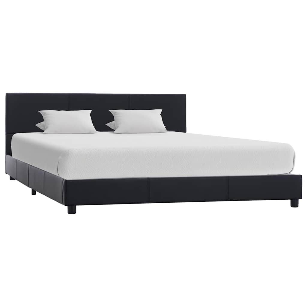 Vidaxl bedframe kunstleer zwart 140x200 cm
