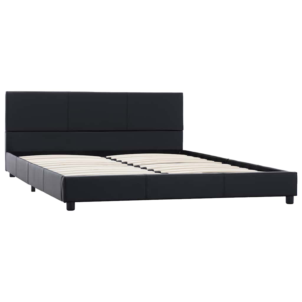 Vidaxl bedframe kunstleer zwart 140x200 cm