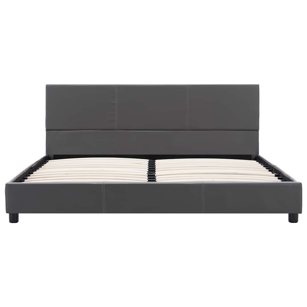 Vidaxl bedframe kunstleer grijs 160x200 cm
