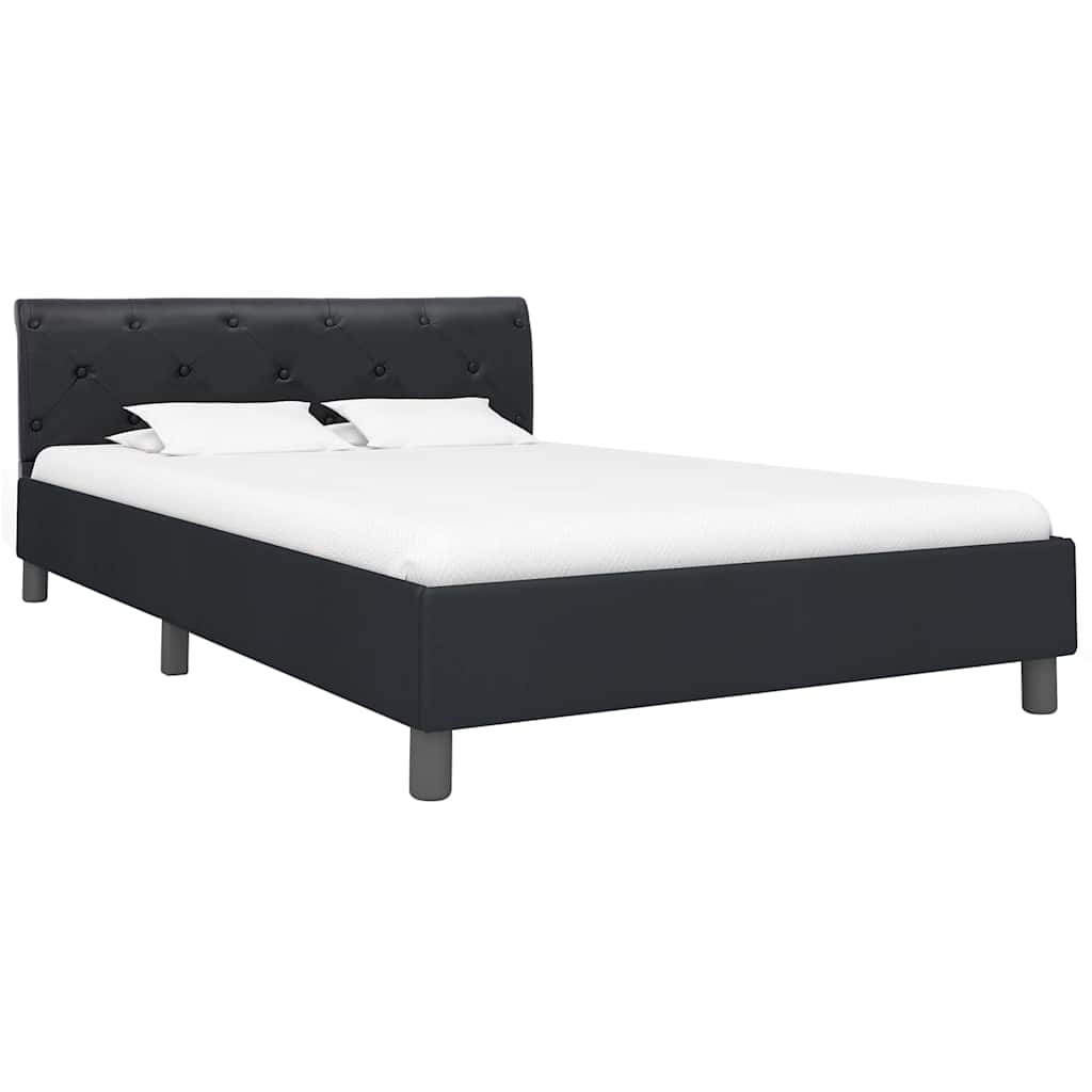 Vidaxl bedframe kunstleer zwart 140x200 cm