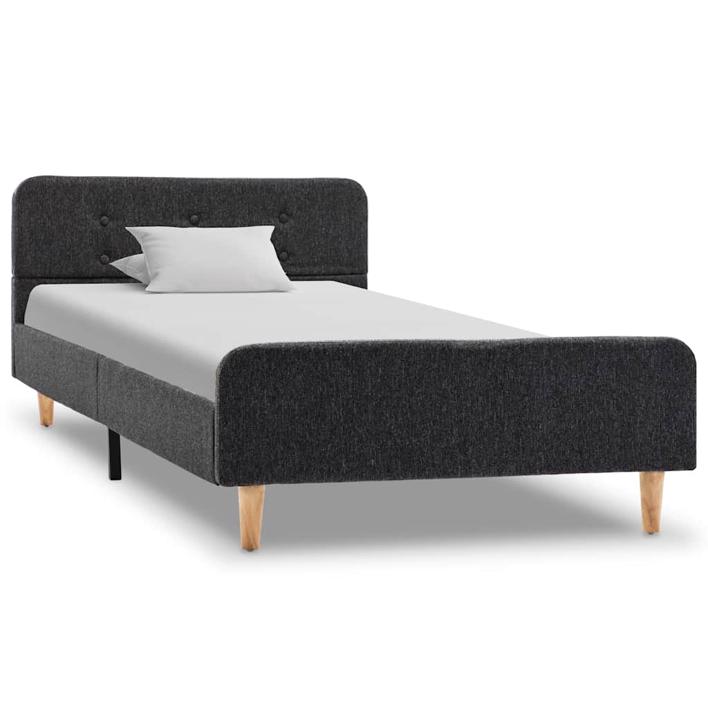Vidaxl bedframe jute donkergrijs 90x200 cm