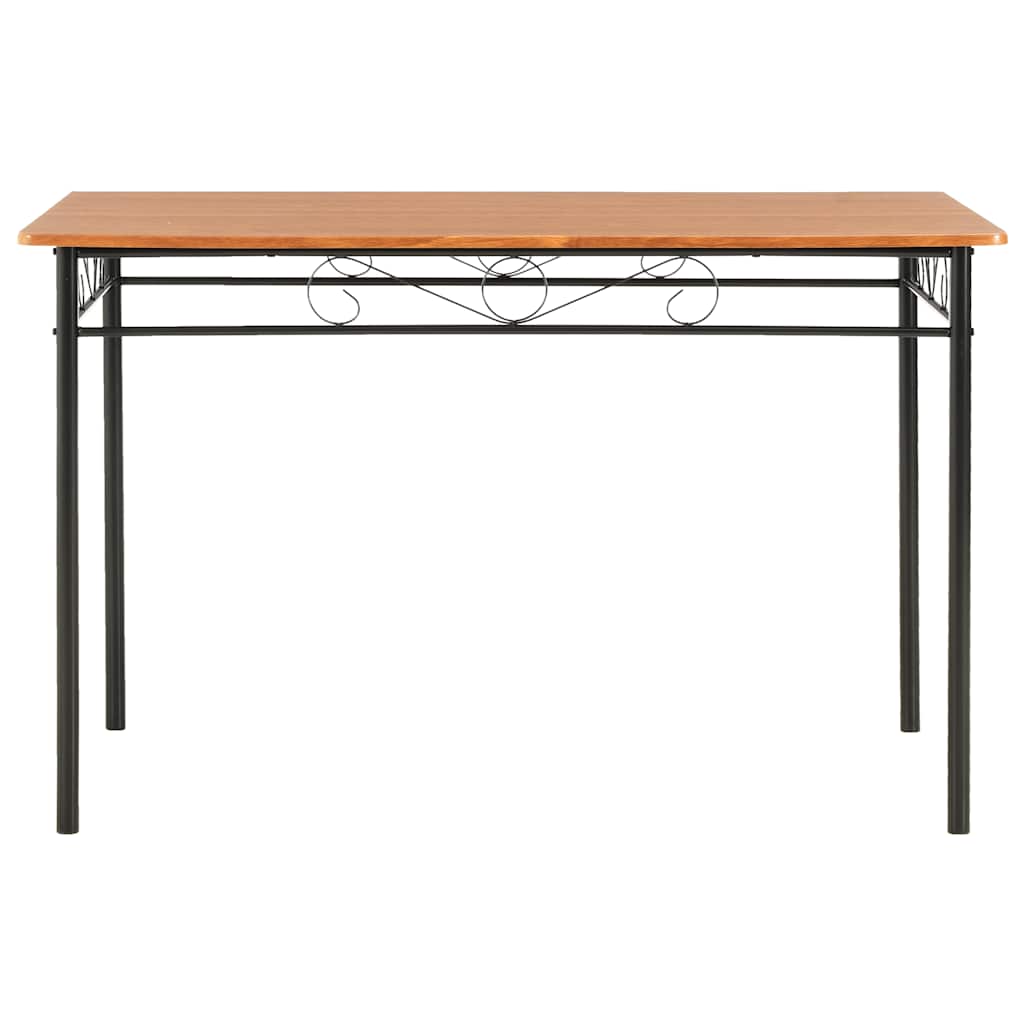Vidaxl eettafel 120x70x75 cm mdf bruin