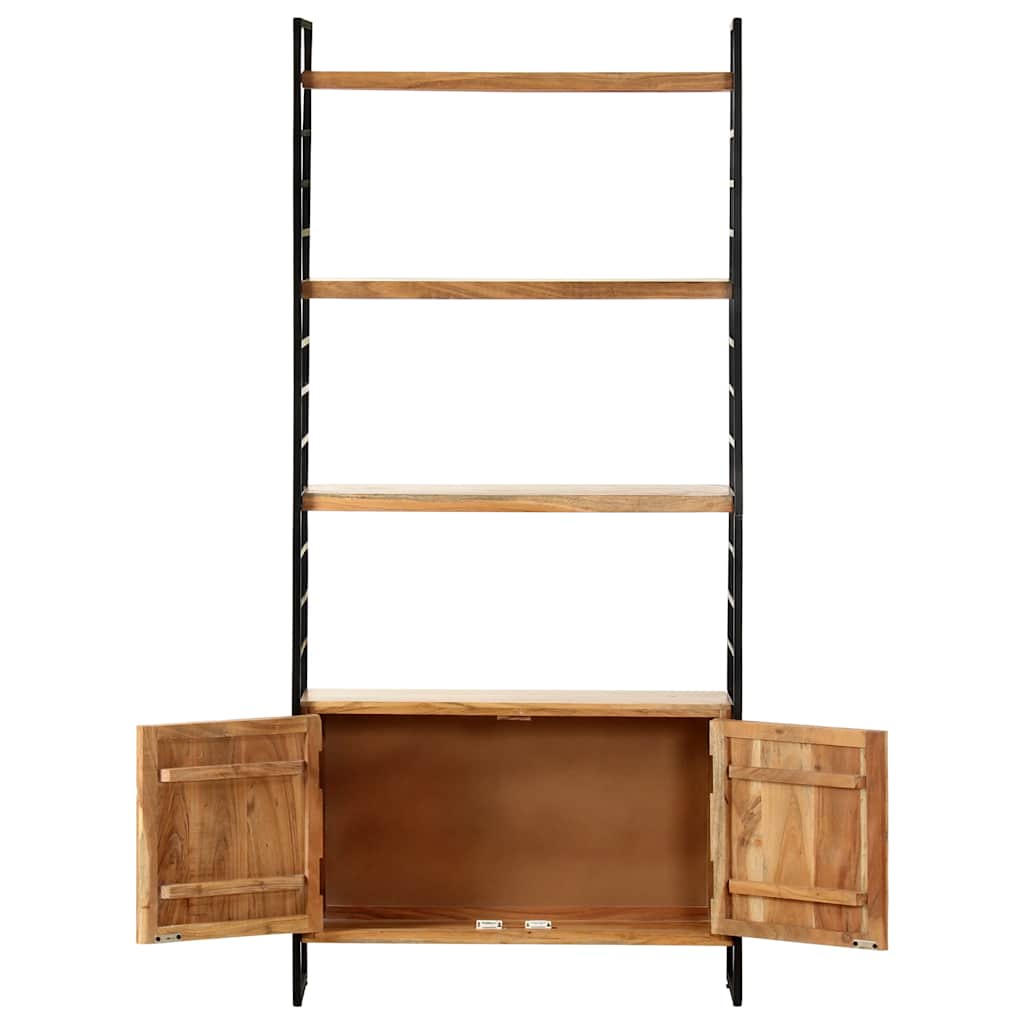 Vidaxl boekenkast met 4 schappen 80x30x180 cm massief acaciahout