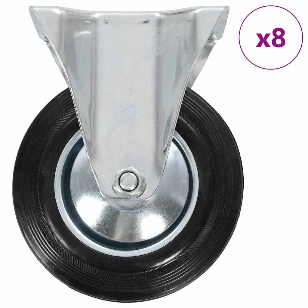 Vidaxl 8 st wielen vast 160 mm