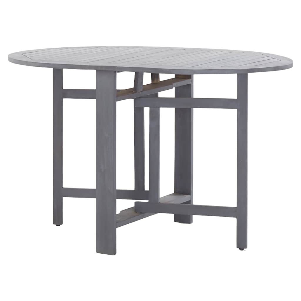 Vidaxl tuintafel 120x70x74 cm massief acaciahout grijs