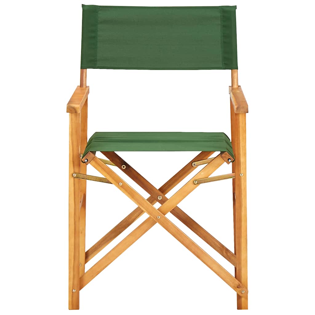 Vidaxl regisseursstoelen 2 st massief acaciahout groen