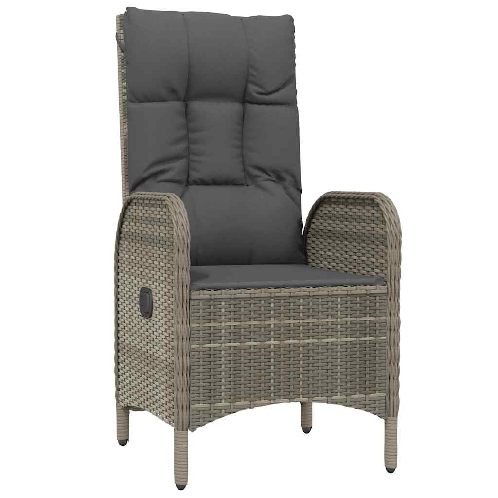 Vidaxl tuinstoelen 2 st poly rattan grijs
