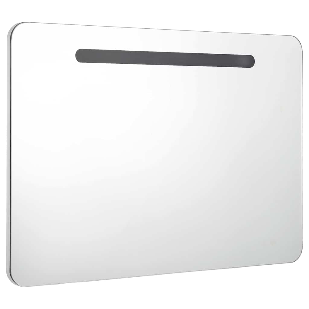 Vidaxl badkamerkast met spiegel led 80x9,5x55 cm