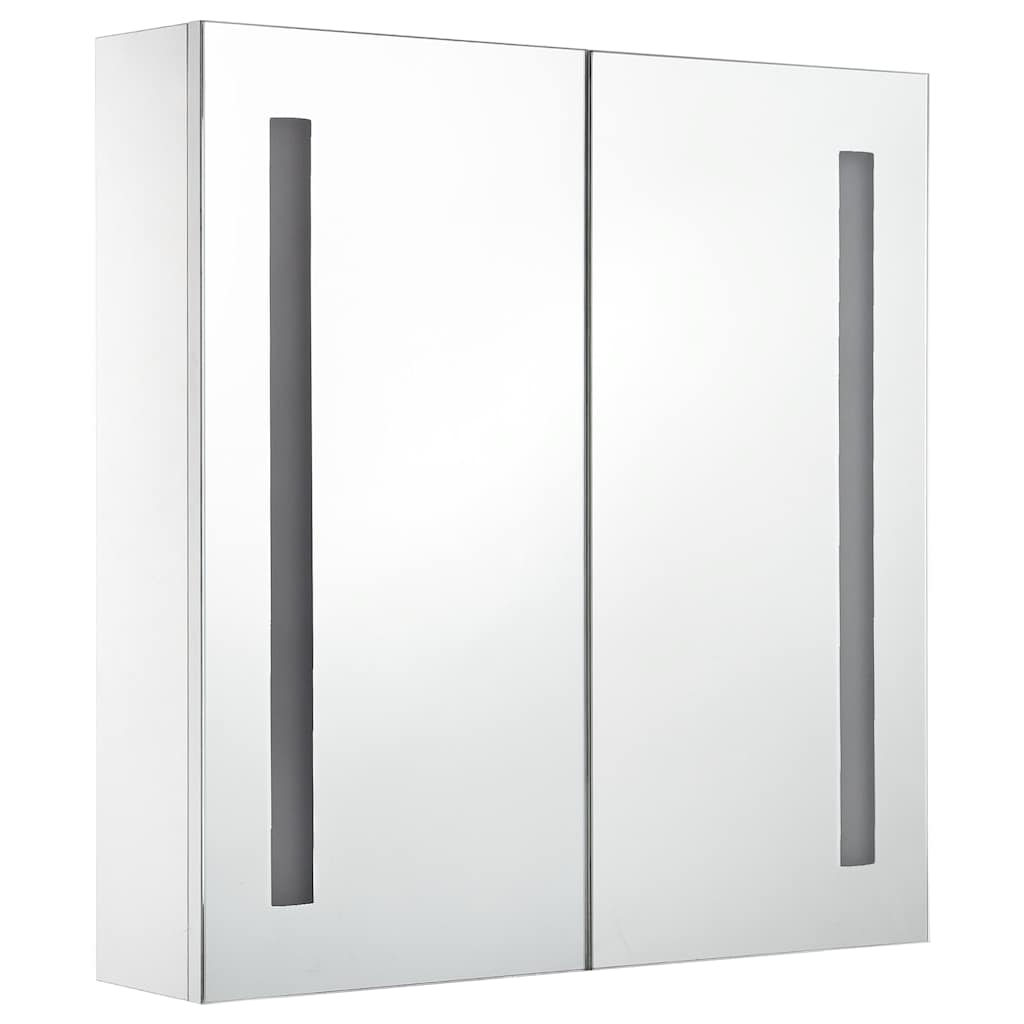 Vidaxl badkamerkast met spiegel en led 60x14x62 cm