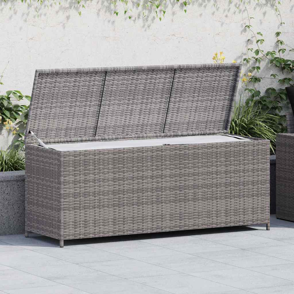 Vidaxl tuinbox 150x50x60 cm poly rattan grijs