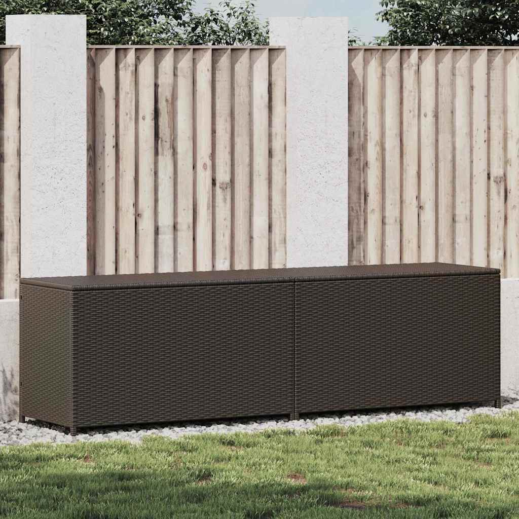 Vidaxl tuinbox 200x50x60 cm poly rattan bruin