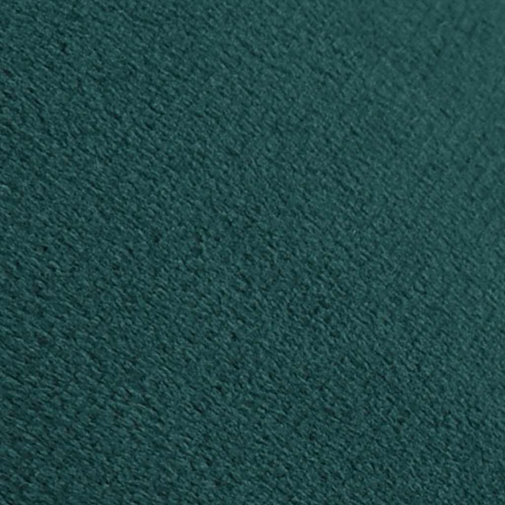 Vidaxl kruk fluweel 28 x 36 cm donkergroen en goudkleurig