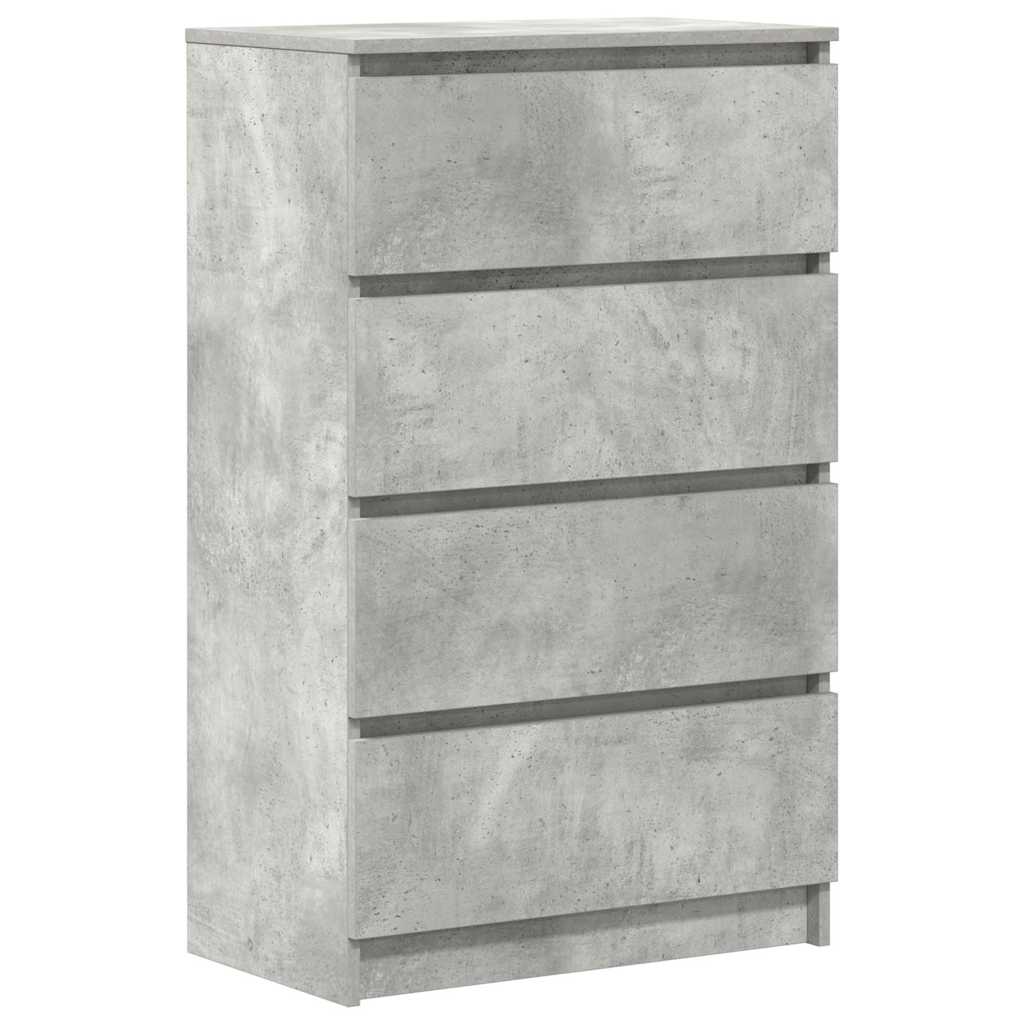 Vidaxl dressoir 60x35x98,5 cm bewerkt hout betongrijs