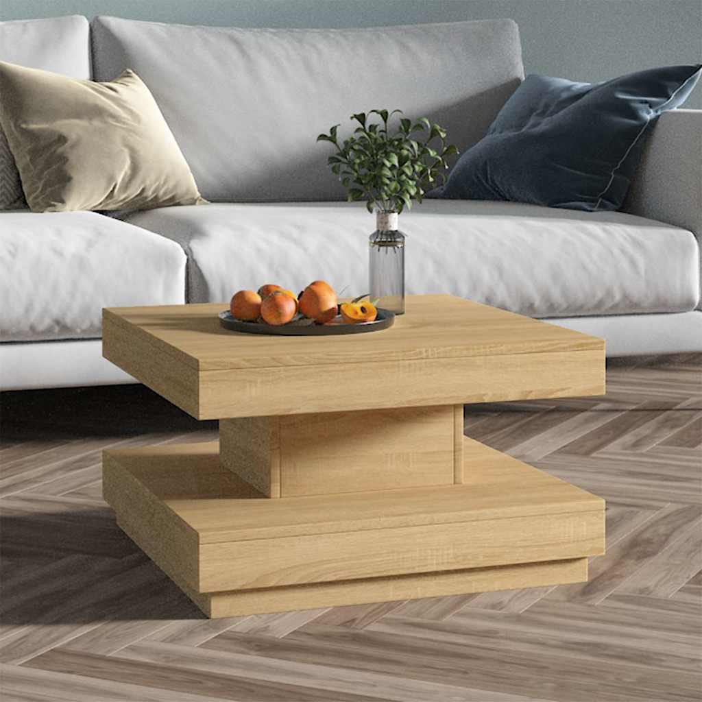 Vidaxl salontafel 60x60x35 cm mdf lichtbruin