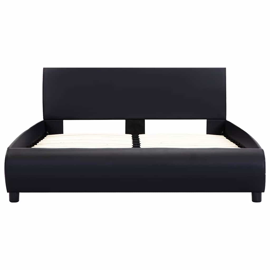 Vidaxl bedframe kunstleer zwart 140x200 cm