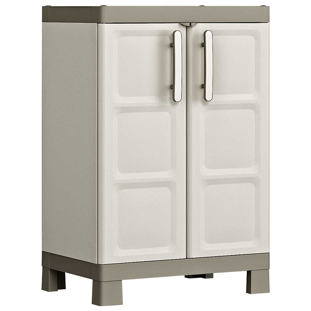 Keter opbergkast laag excellence 97 cm beige en taupe