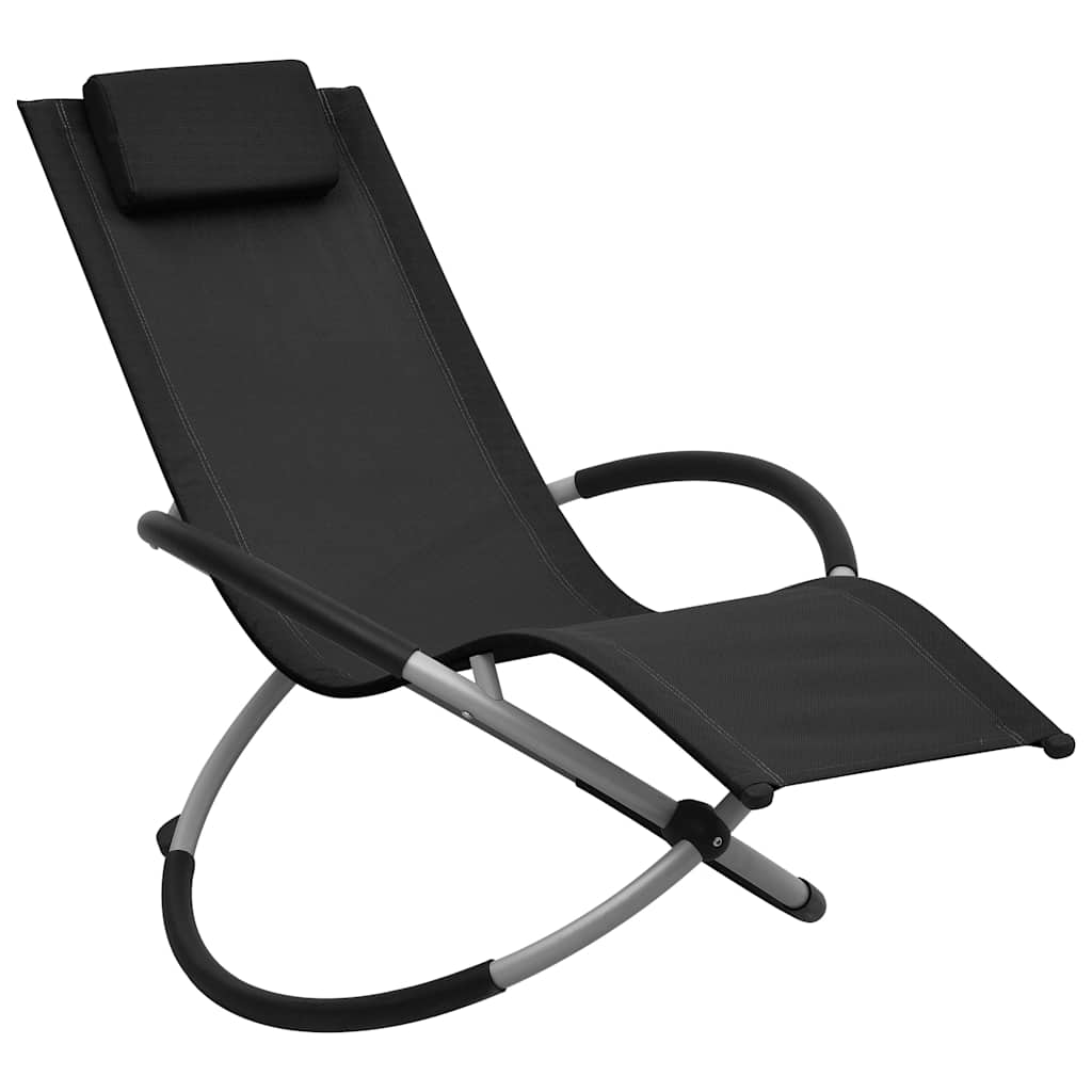 Vidaxl kinderligbed staal zwart