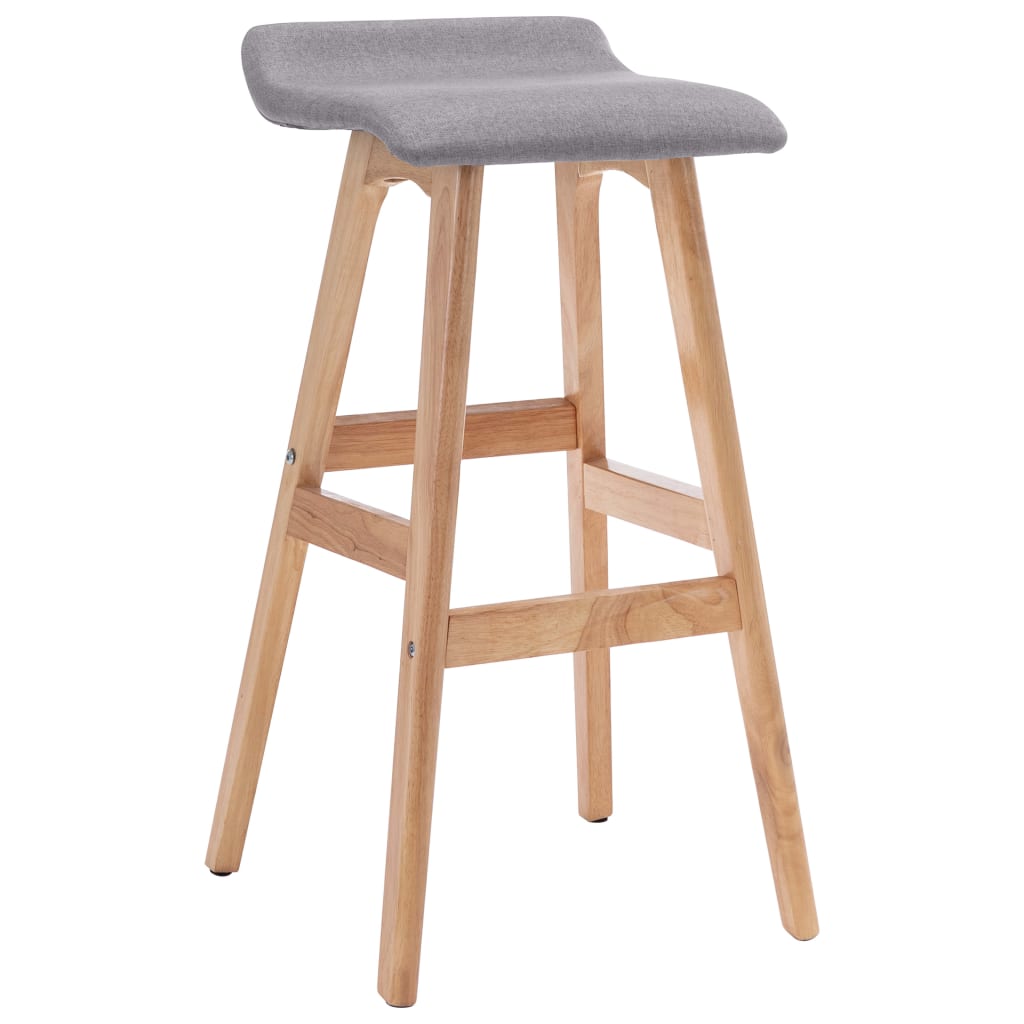 Vidaxl barstoelen 2 st stof lichtgrijs