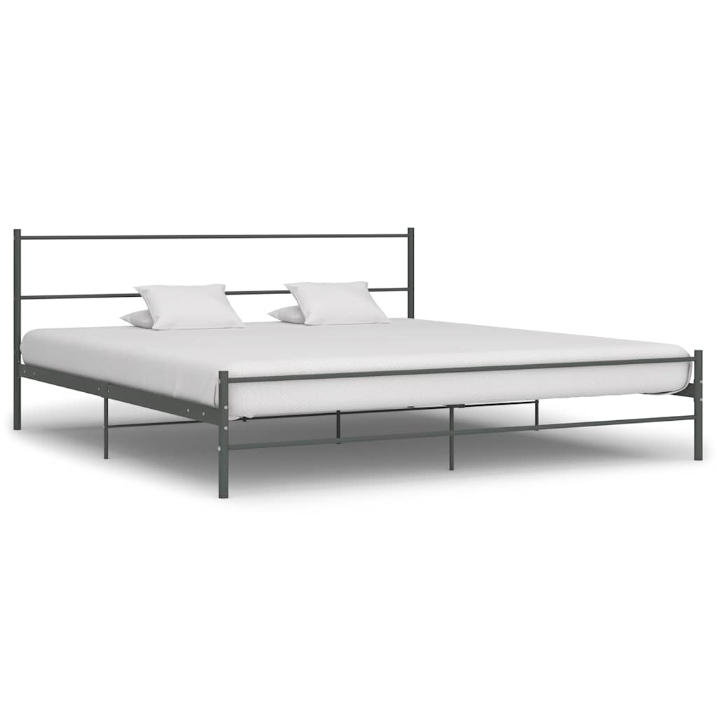 Vidaxl bedframe metaal grijs 180x200 cm