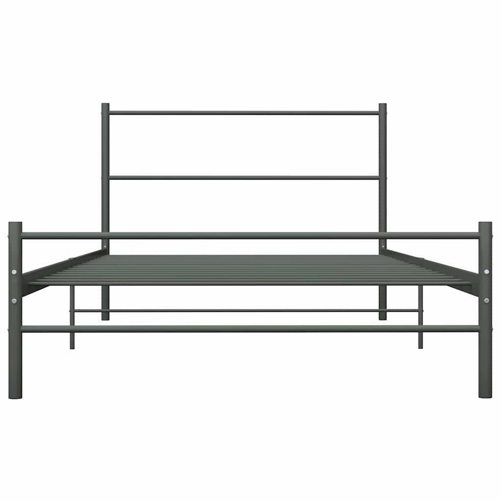 Vidaxl bedframe metaal grijs 100x200 cm